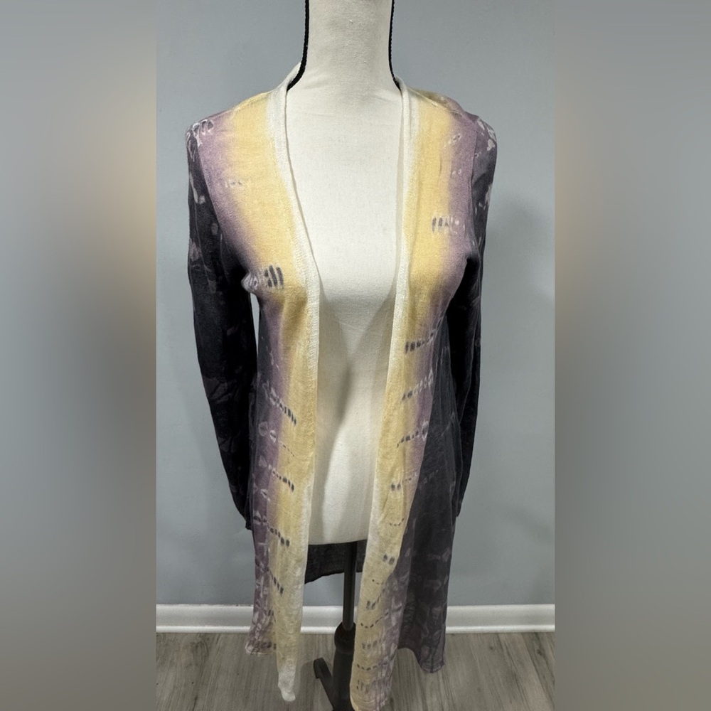 Viviana Uchitel ombré duster cardigan coverup hand dyed sheer sz2 /US M - $375